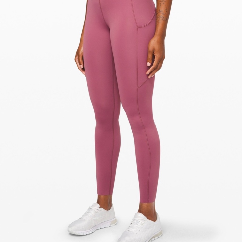 fast and free high-rise tight 28’’ pink lululemon leggings